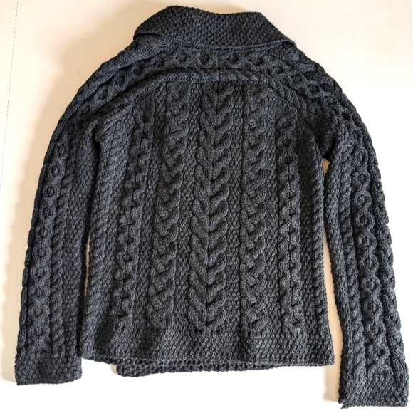ARAN CRAFTS Merino Wool Cardigan - Picture 2 of 8